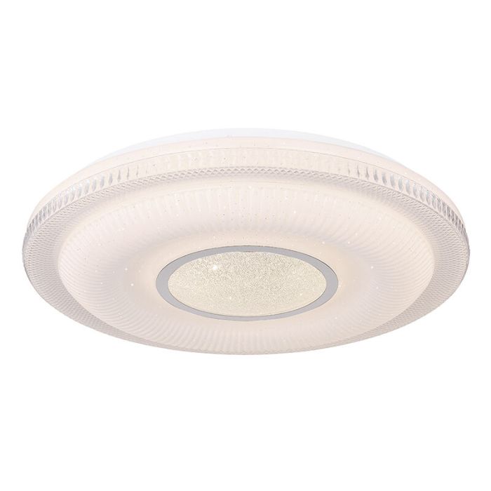White modern smart ceiling light metal, Aldin, 30W, warm to cold white adjustable LED
