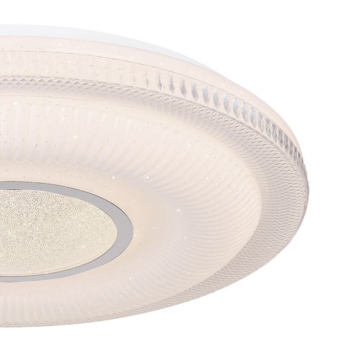 White modern smart ceiling light metal, Aldin, 30W, warm to cold white adjustable LED