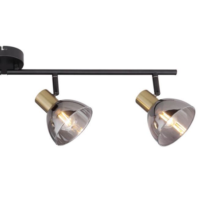 Golden modern ceiling spotlight glass, Arthur
