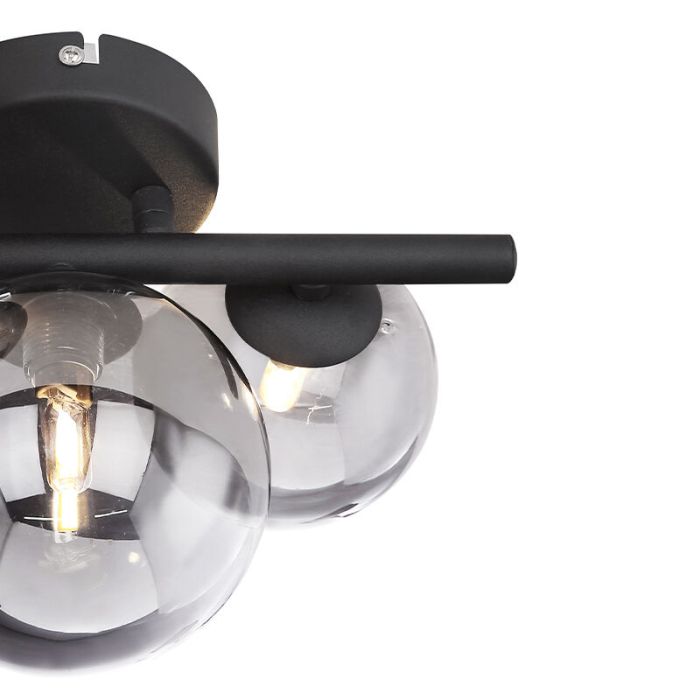 Black design wall light glass, Melinda