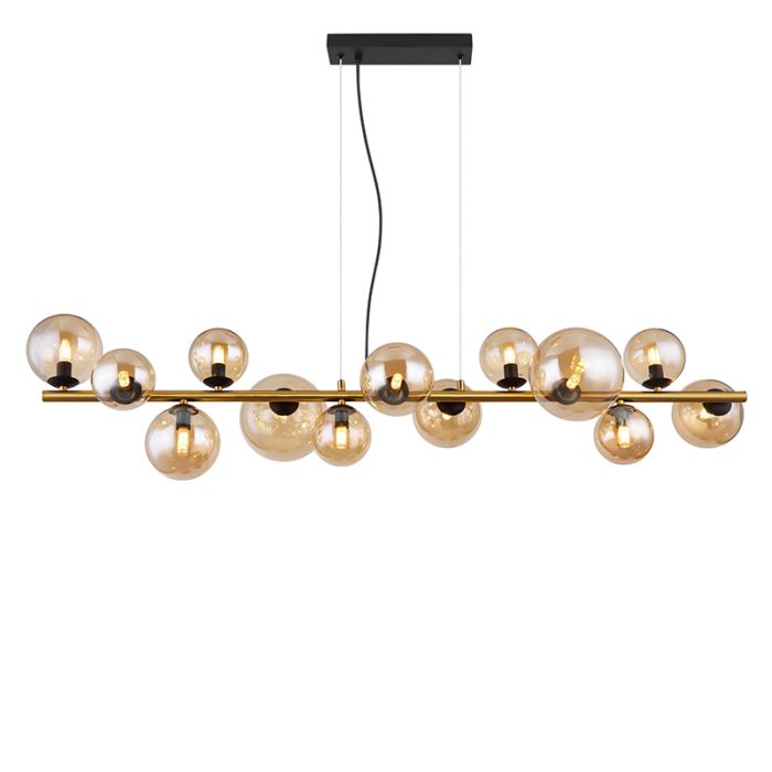 Amber design pendant light glass, Melinda