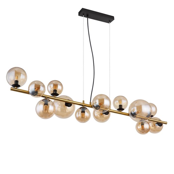 Amber design pendant light glass, Melinda