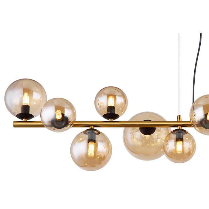 Amber design pendant light glass, Melinda