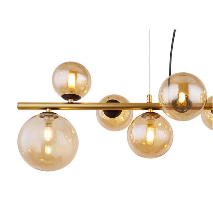 Amber design pendant light glass, Melinda