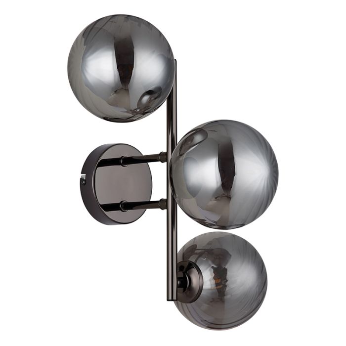 Grey wall light smoke glass, Ozan