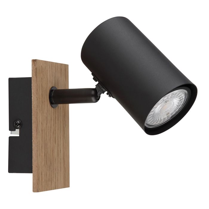 Black modern wall spotlight metal, Philomena