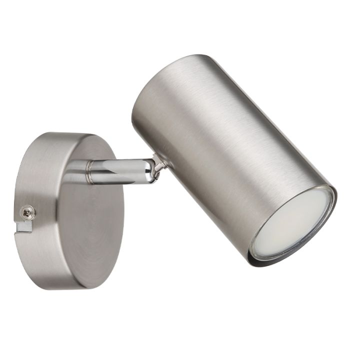 Nickel modern wall spotlight metal, Rainer