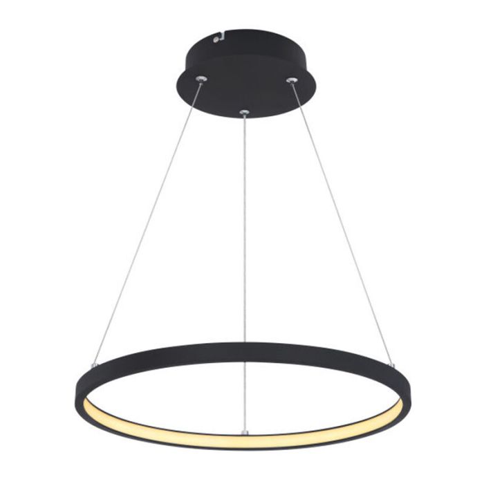 Black modern dining table hanging lamp metal, Jeana, 19W, 3000K LED