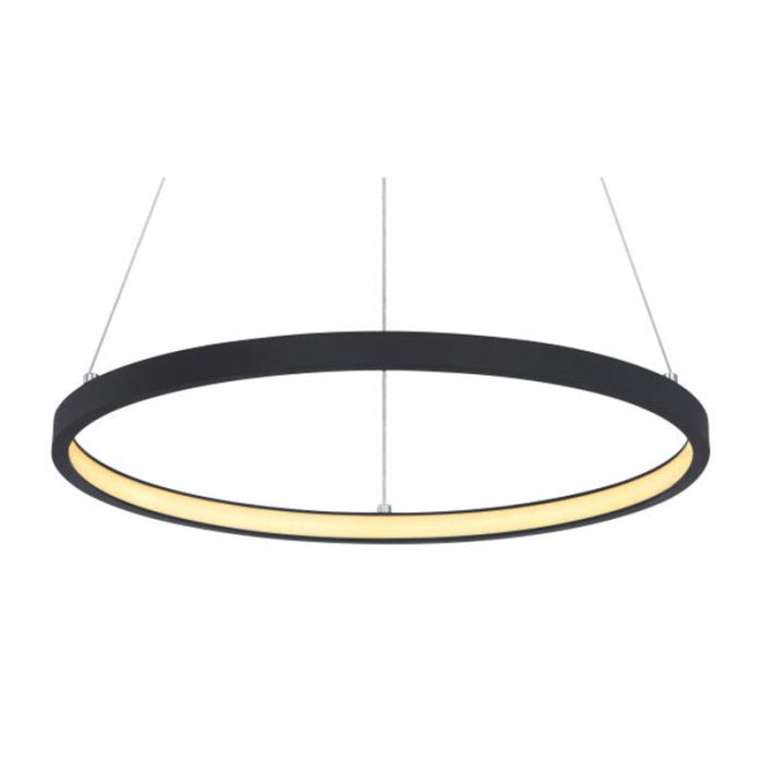 Black modern dining table hanging lamp metal, Jeana, 19W, 3000K LED