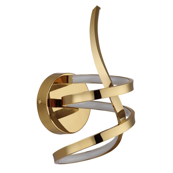 Golden design wall light aluminium, Mouhsine, 18W, 3000K LED