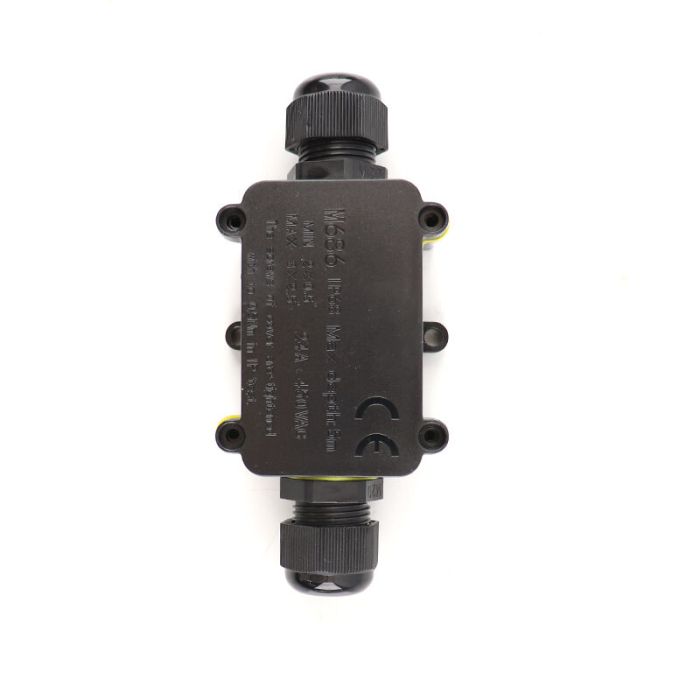 Waterproof 2-way cable coupling, with Wago plug inside, IP68