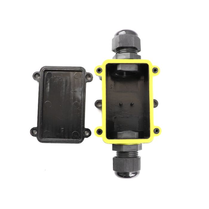 Waterproof 2-way cable coupling, with Wago plug inside, IP68