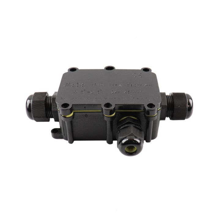 Waterproof 3-way cable coupling, with Wago plug inside, IP68