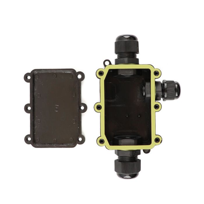 Waterproof 3-way cable coupling, with Wago plug inside, IP68
