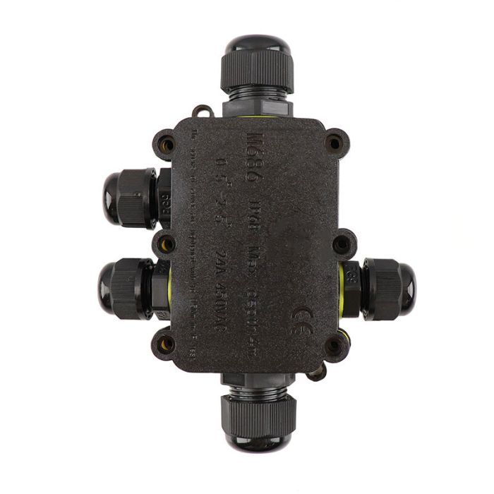 Waterproof 5-way cable coupling, with Wago plug inside, IP68