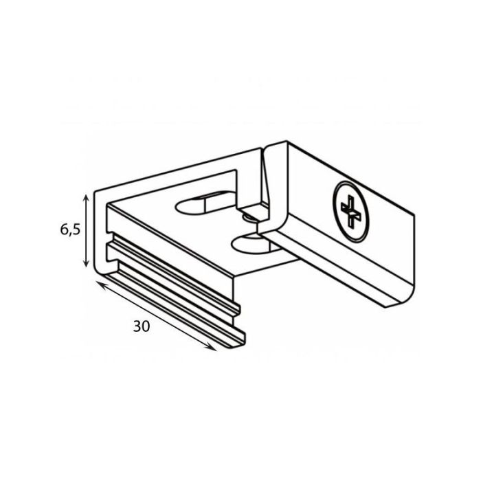 White ceiling bracket