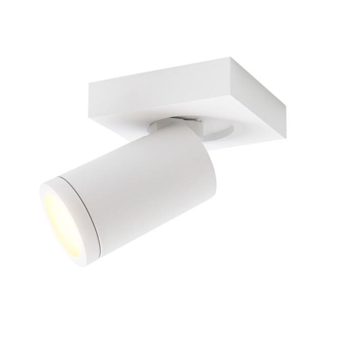 Modern ceiling spotlight white, Kenan, IP44