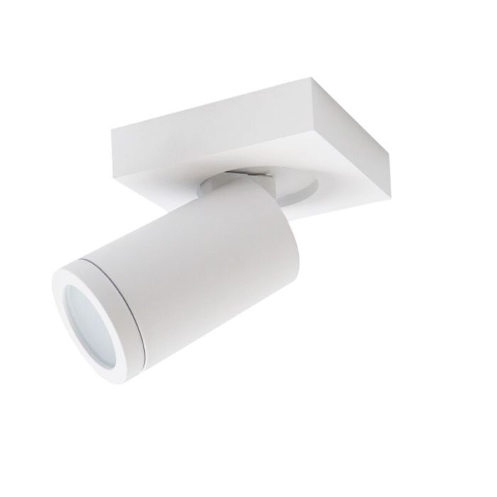Modern ceiling spotlight white, Kenan, IP44