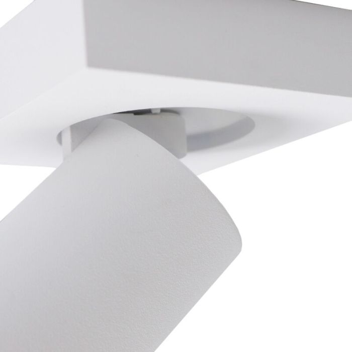 Modern ceiling spotlight white, Kenan, IP44