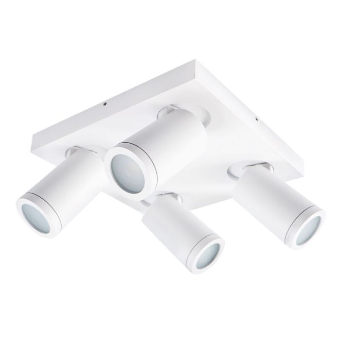 Modern ceiling spotlight white, Kenan, IP44