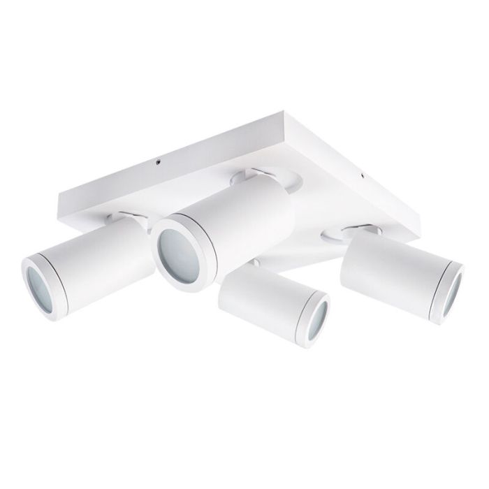 Modern ceiling spotlight white, Kenan, IP44