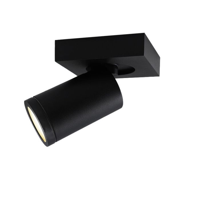 Modern ceiling spotlight black, Kenan, IP44