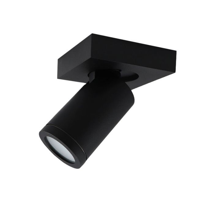 Modern ceiling spotlight black, Kenan, IP44