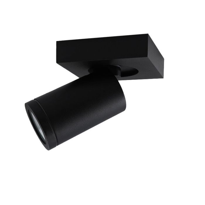 Modern ceiling spotlight black, Kenan, IP44