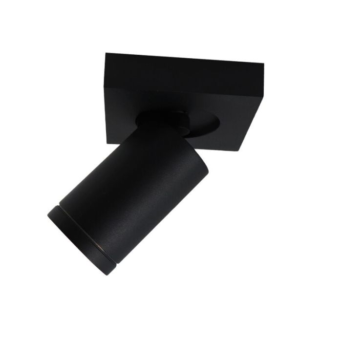 Modern ceiling spotlight black, Kenan, IP44