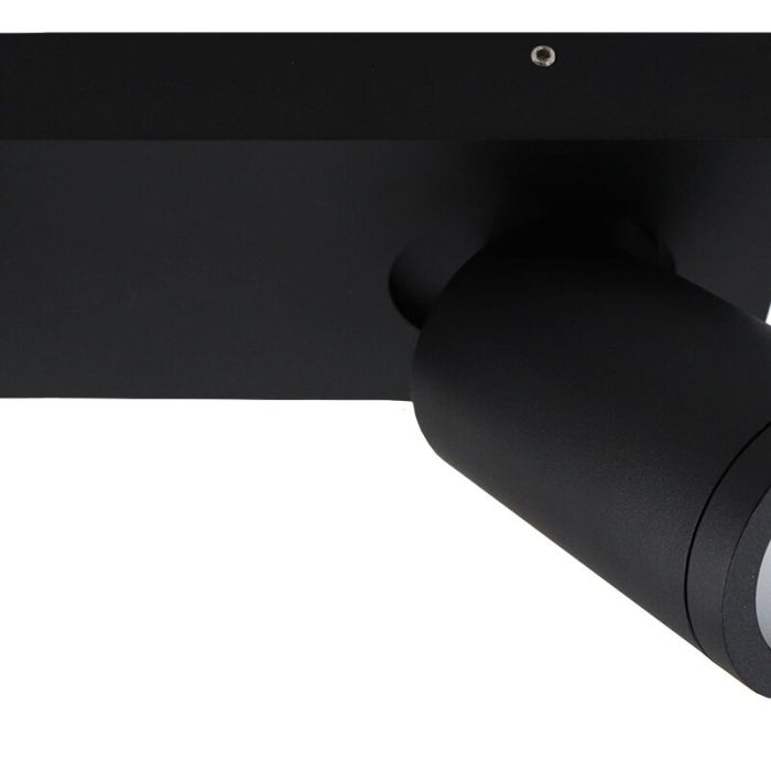 Modern ceiling spotlight black, Kenan, IP44