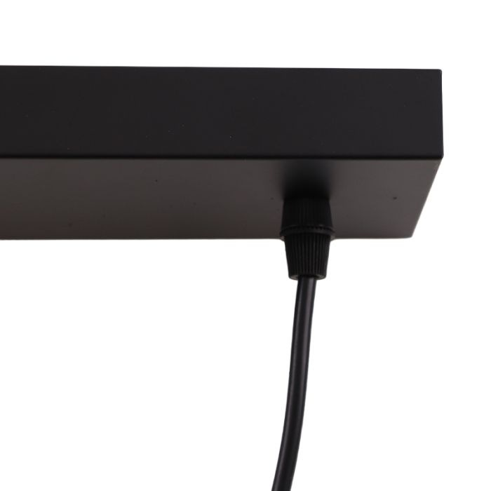 Aluminium pendant light without shade black, Rika