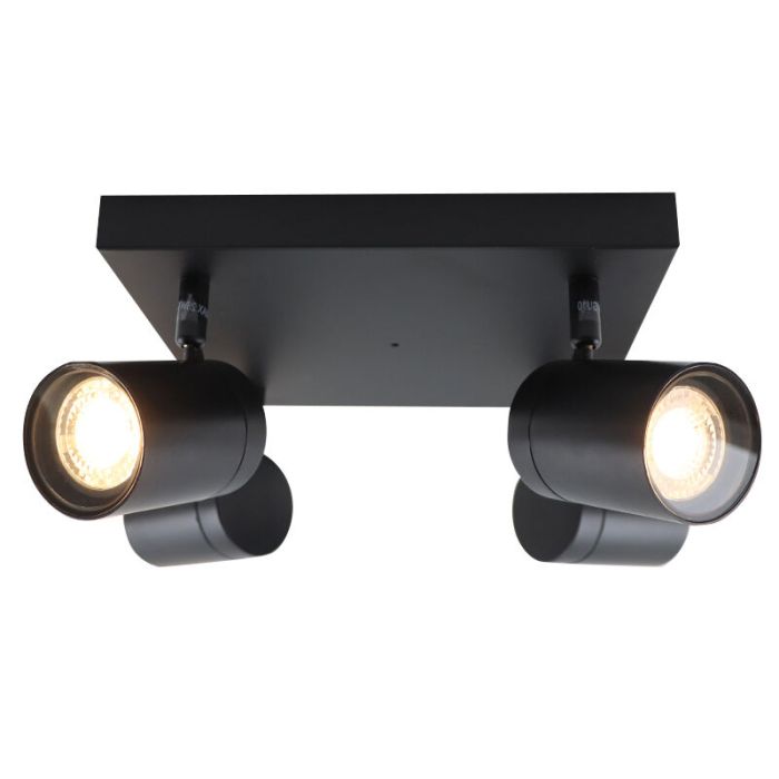 Modern ceiling spotlight black, Ciara, IP44