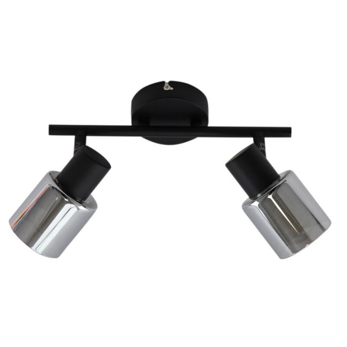 Design ceiling spotlight black, Crystal
