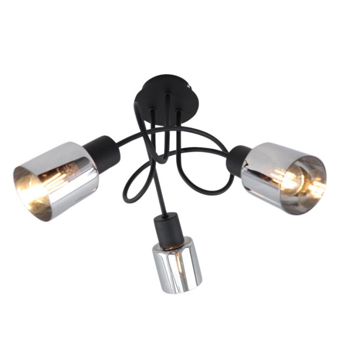 Design ceiling light black, Crystal
