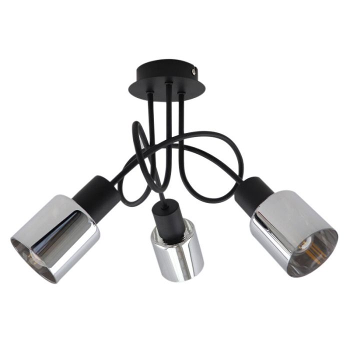 Design ceiling light black, Crystal