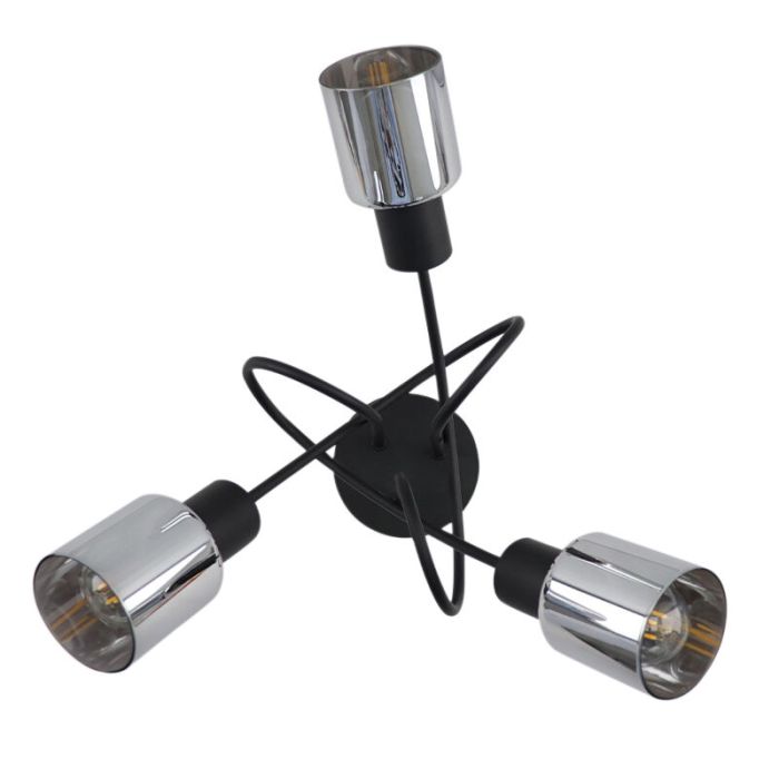 Design ceiling light black, Crystal