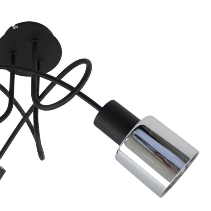 Design ceiling light black, Crystal