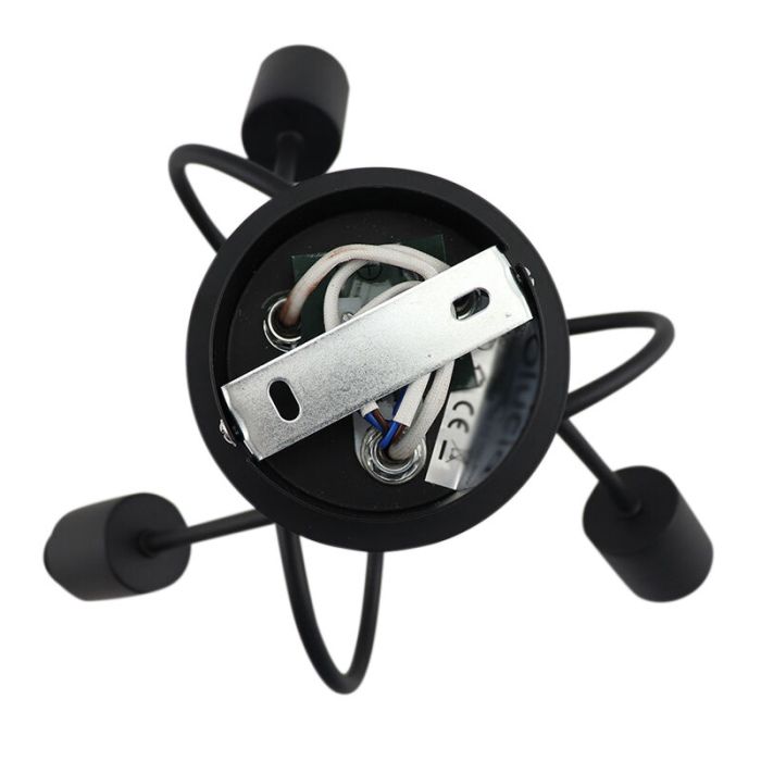Design ceiling light black, Crystal