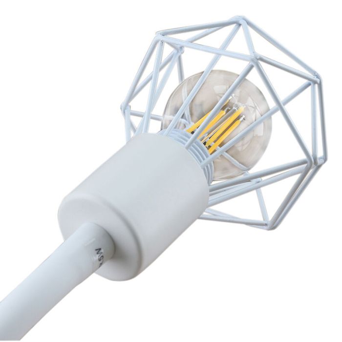Industrial clip spotlight white, Jaylano, with switch