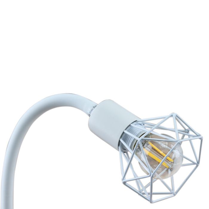 Industrial clip spotlight white, Jaylano, with switch