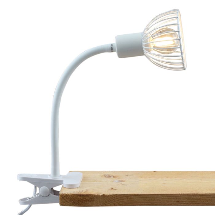 Industrial clip spotlight white, Bram, with switch