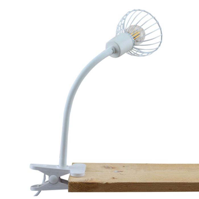 Industrial clip spotlight white, Bram, with switch