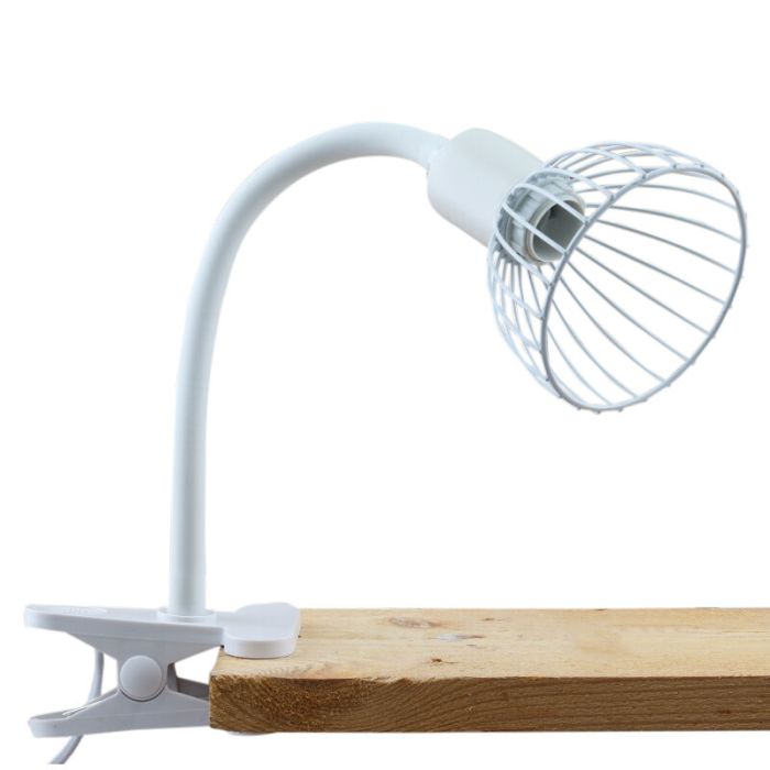 Industrial clip spotlight white, Bram, with switch