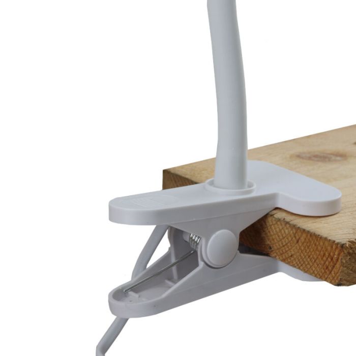 Industrial clip spotlight white, Bram, with switch