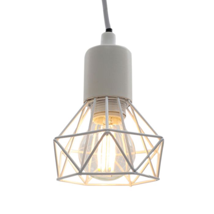 Industrial 1 phase track lighting spotlight white, Jaylano