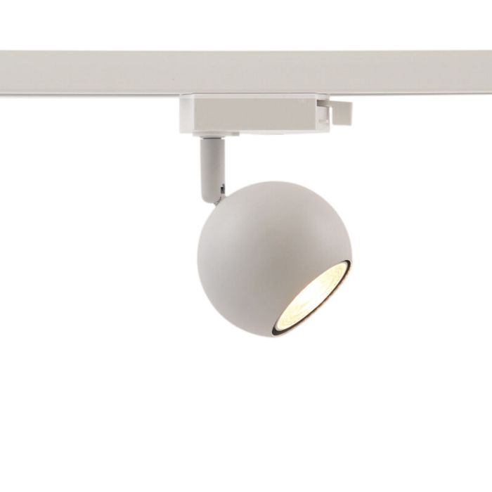 1M white 1 phase track lighting system + 3 Alco track spots