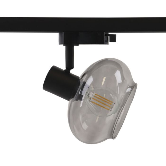 1M black 1 phase track lighting system + 3 Skip track spots