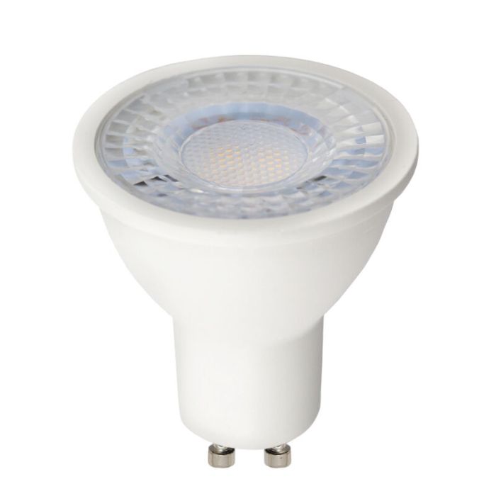 Dimmable GU10 LED light bulb, Juda, white, 6w, 2700K
