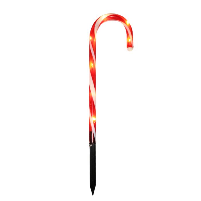 6 candy cane garden plugs, 8 positions, IP44