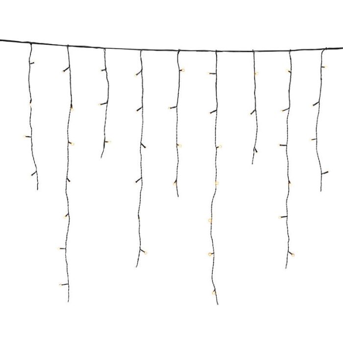 9 Meter Connectable Icicle Lights, 70 cm high, Warm White, IP44, Basic